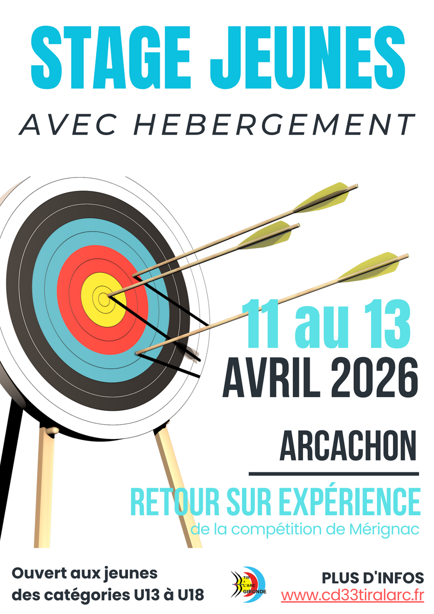Stage jeunes avec hébergement 2026